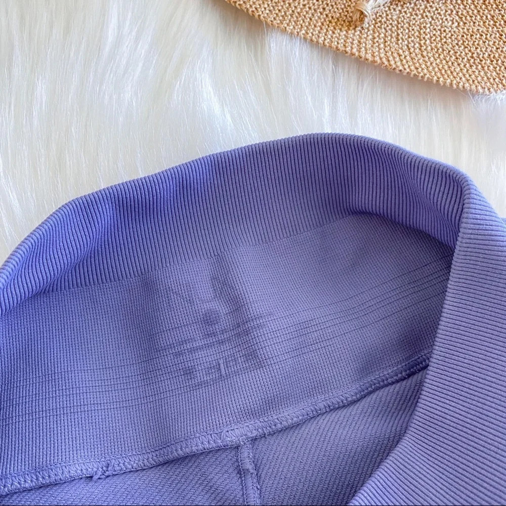 NUX Peloton Seamless Leggings Blue Purple Shapeshifter Compressive 7/8 High Rise - Picture 10 of 16